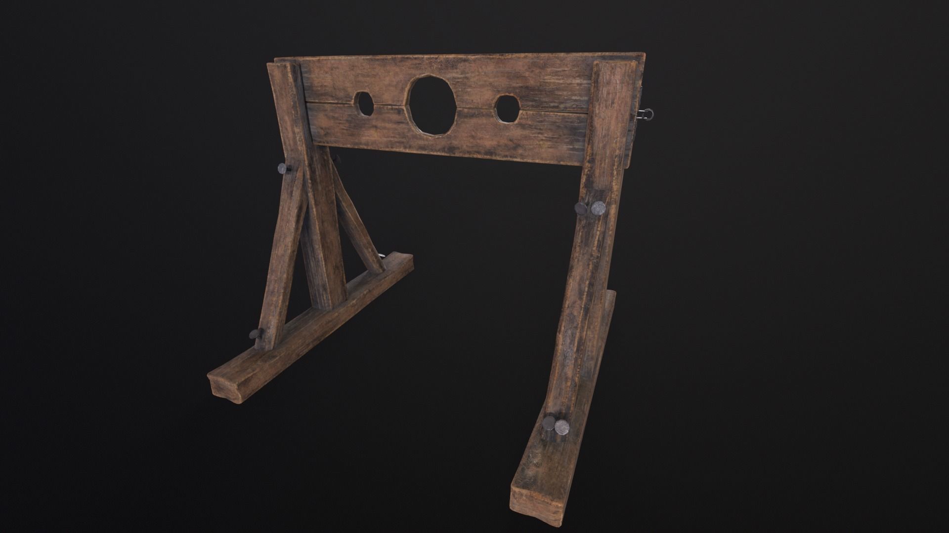 Medieval Worn Stock Low-poly 3D model_20