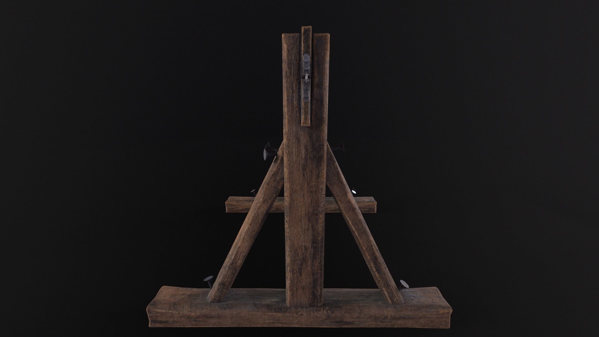 Medieval Worn Stock Low-poly 3D model_12