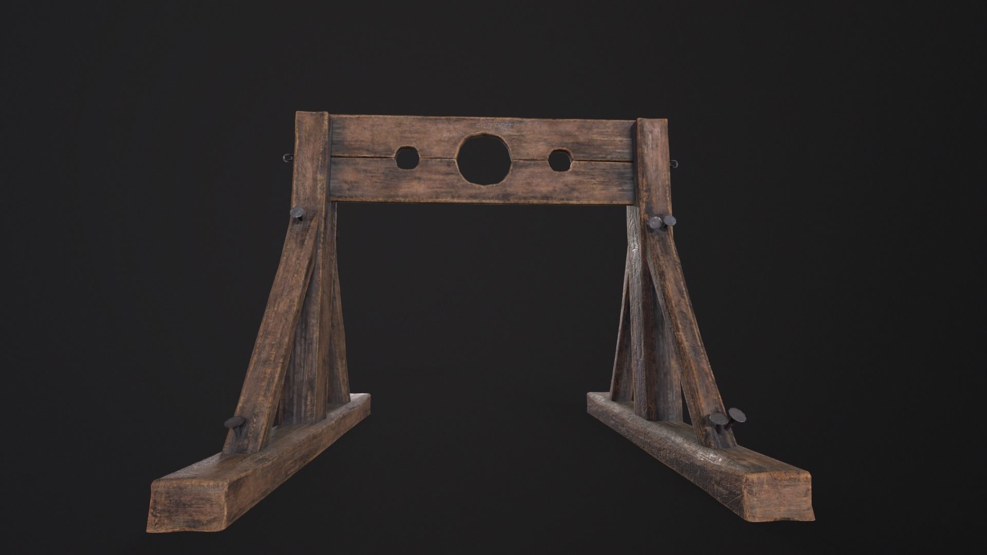 Medieval Worn Stock Low-poly 3D model_18