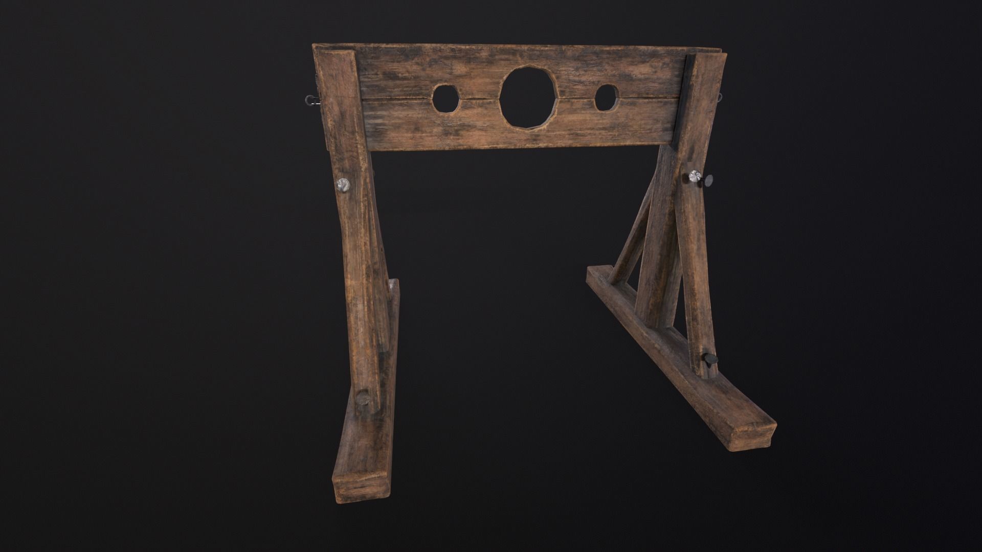 Medieval Worn Stock Low-poly 3D model_4