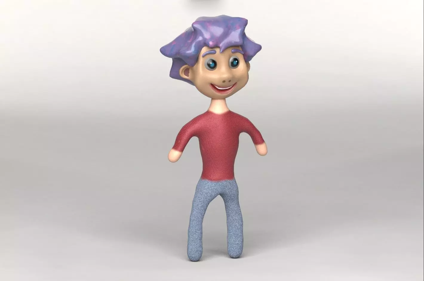 Character Man Free low-poly 3D model