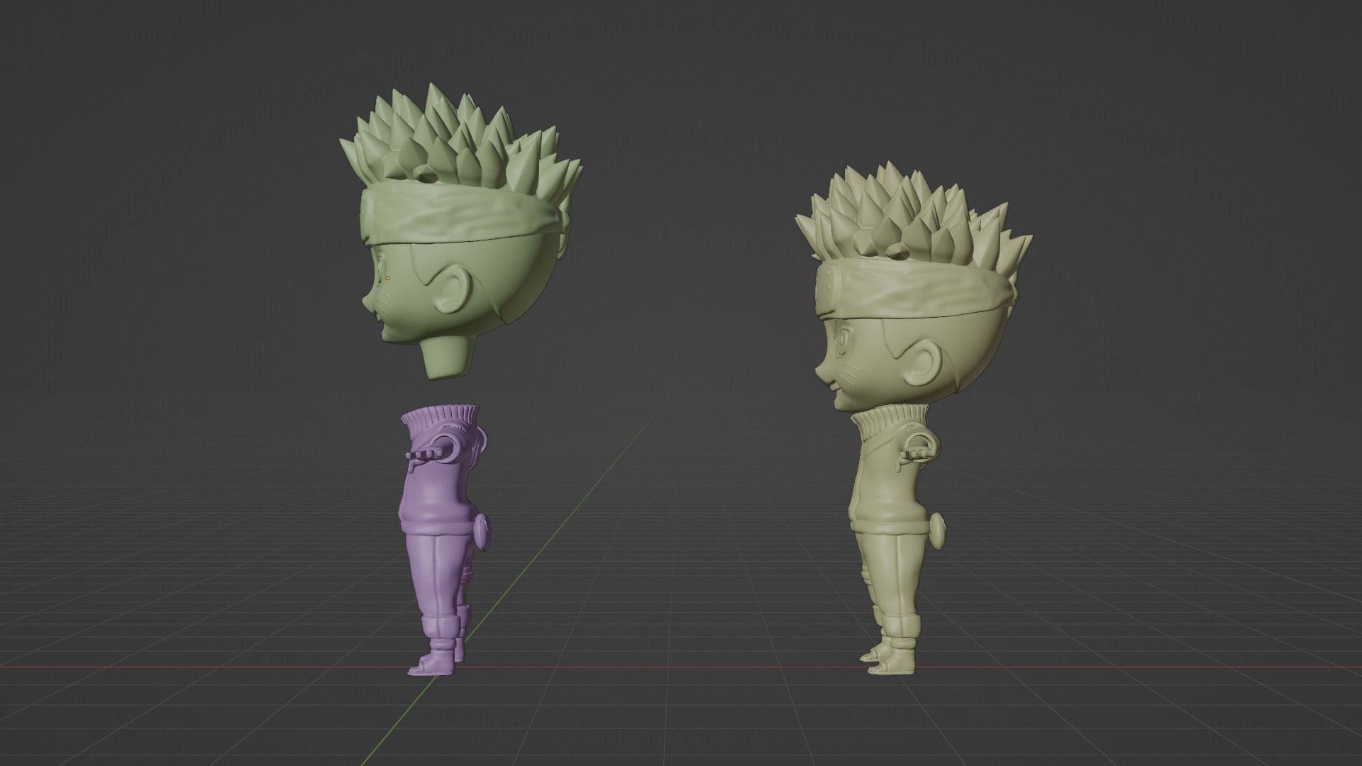 NARUTO CHIBI  IN T POSE 3D print model_6