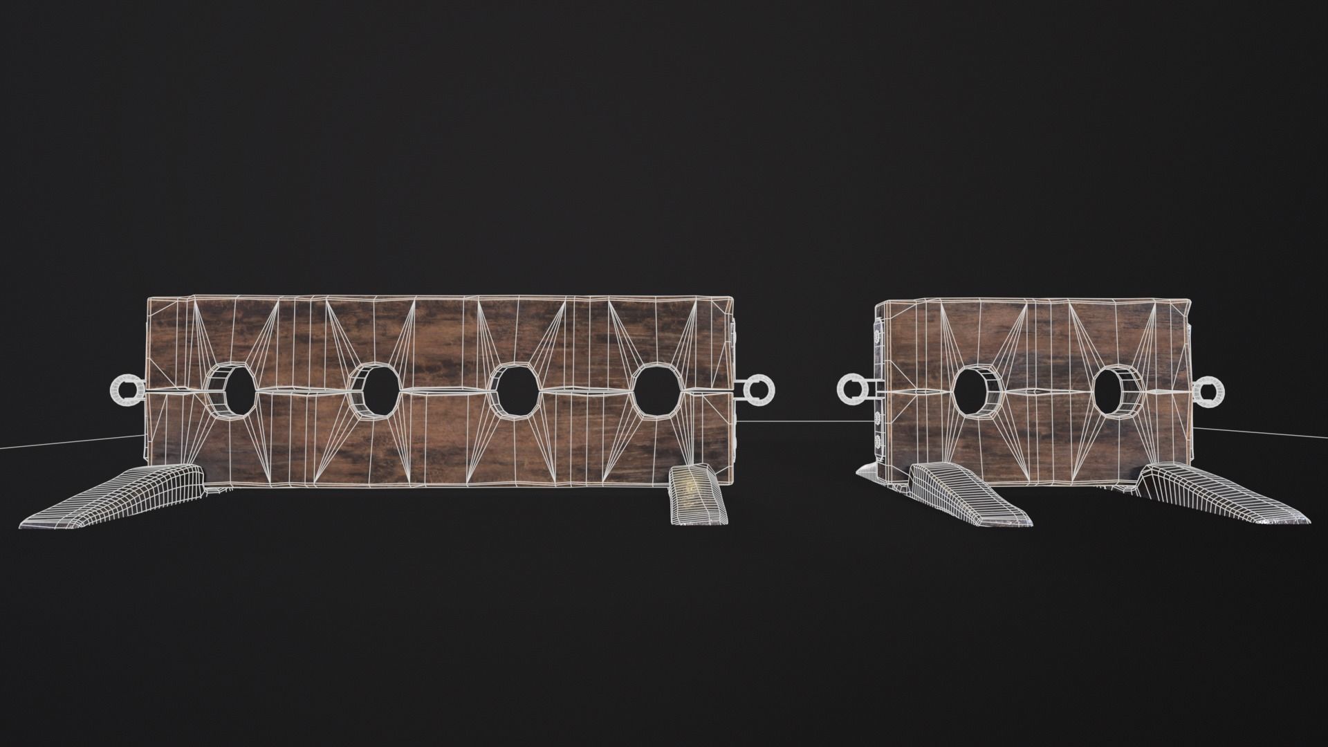 Medieval Ankle Worn Stock Low-poly 3D model_17