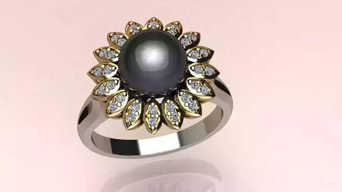 Ring chamomile Free 3D print model