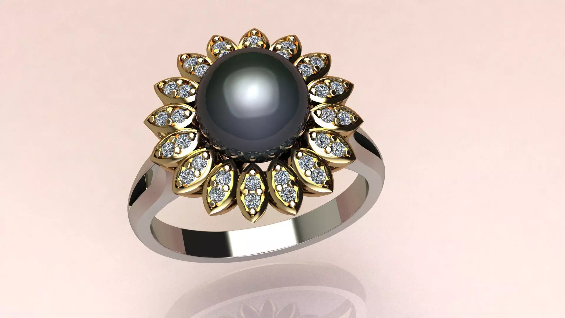 Ring chamomile Free 3D print model