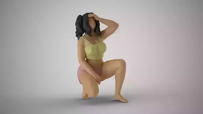 Girl Holding her Head