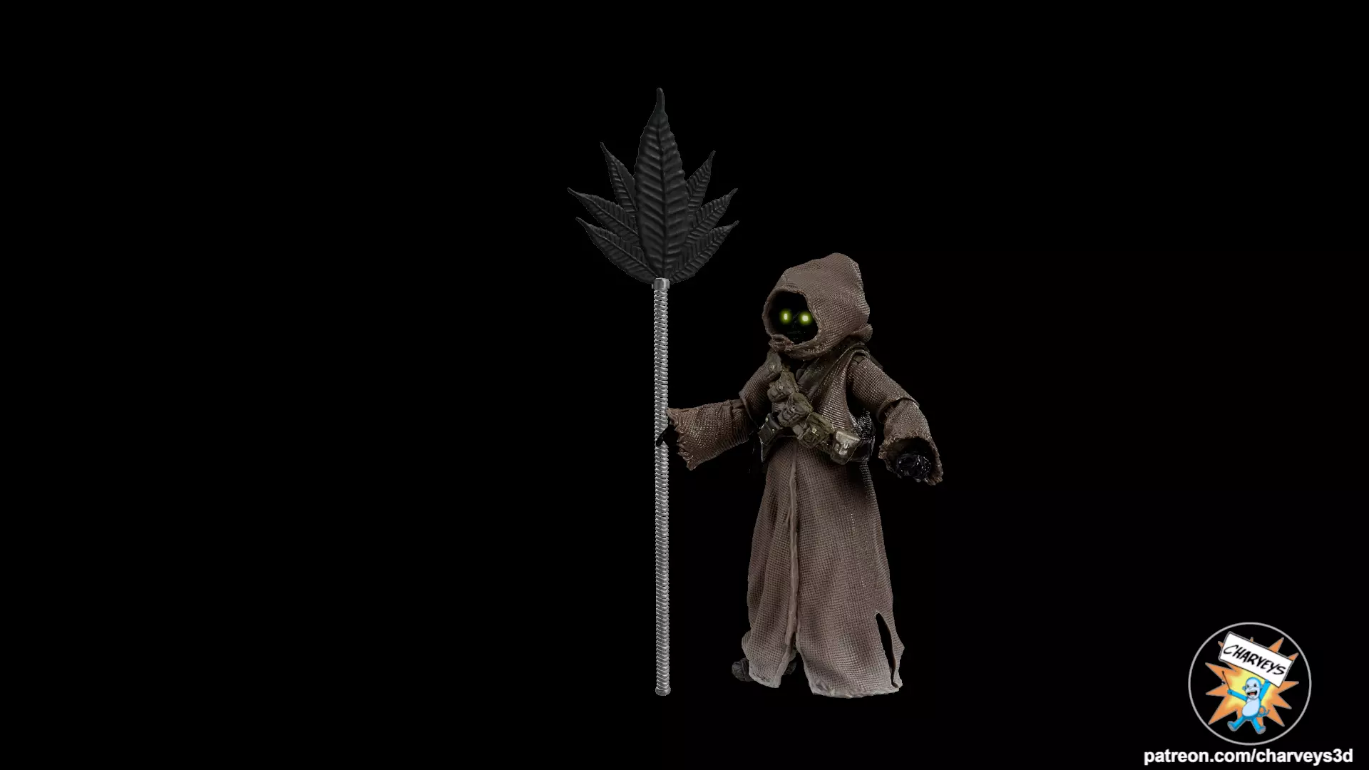 Star Wars Jawa Fan for action figures Jabba the Hutt fan 3D print model