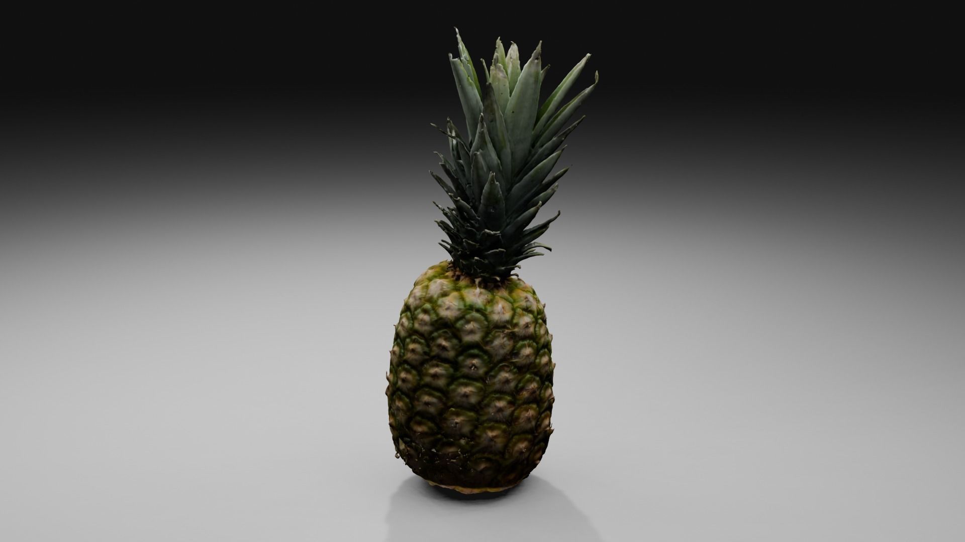 Pineapple Low-poly 3D model_41