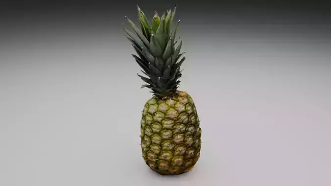 Pineapple Low-poly 3D model