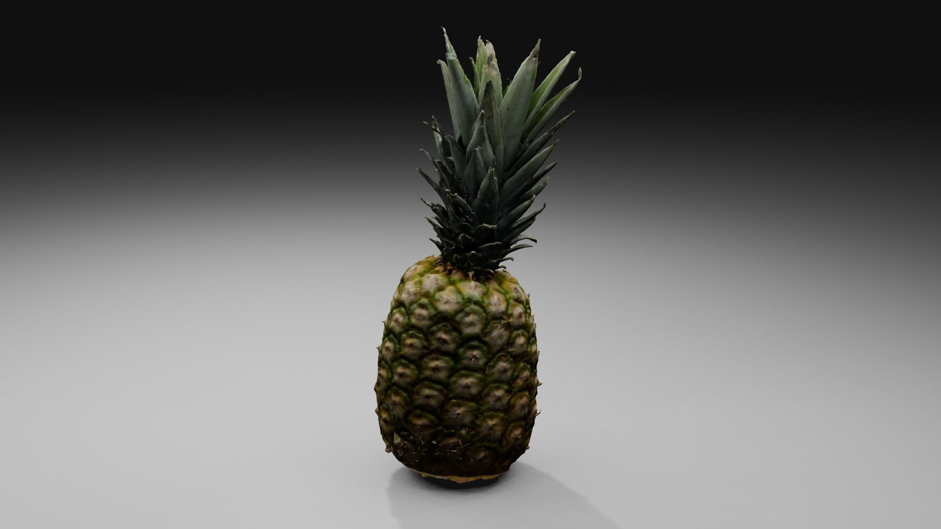 Pineapple Low-poly 3D model_40