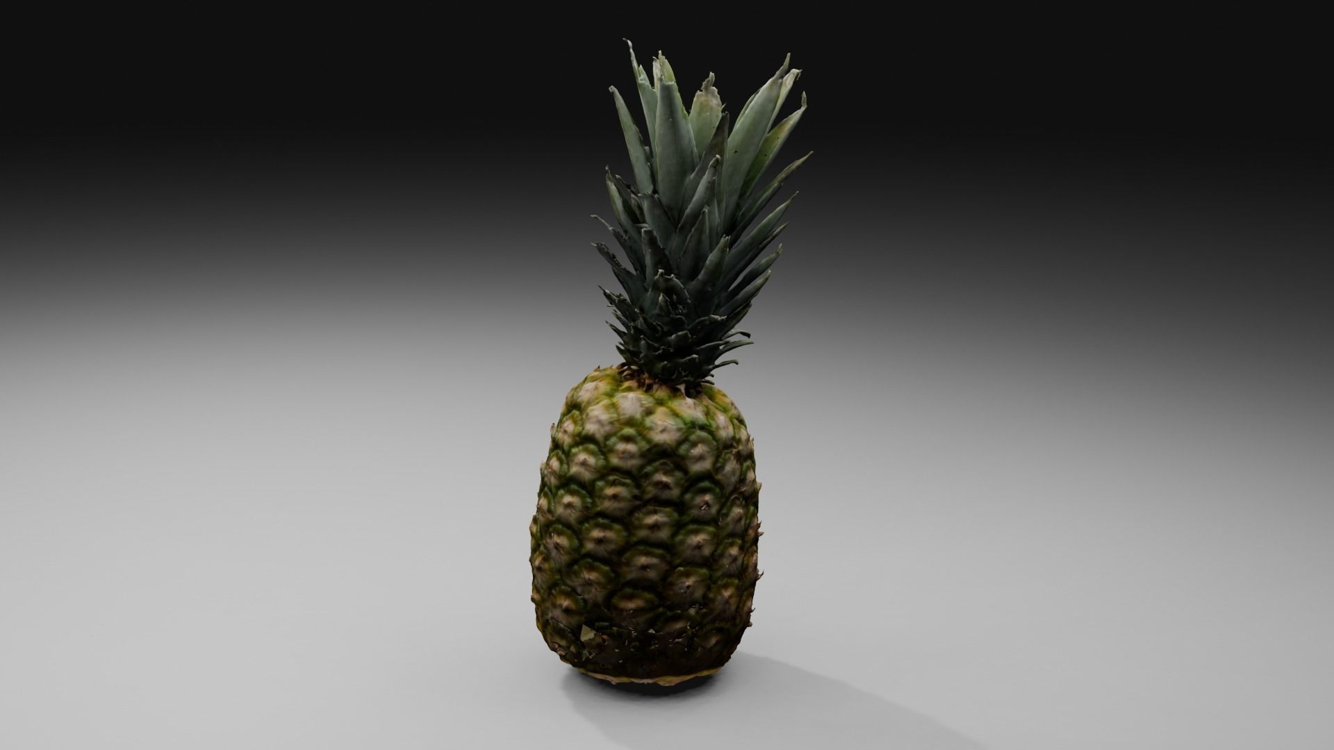 Pineapple Low-poly 3D model_38