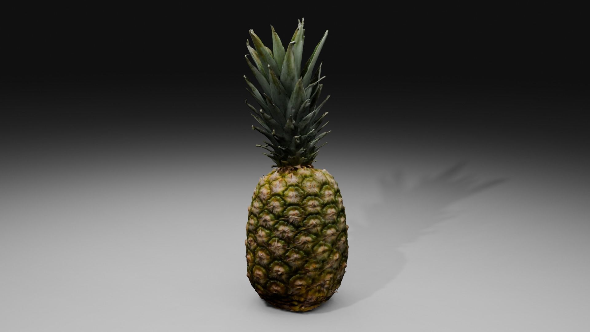 Pineapple Low-poly 3D model_31