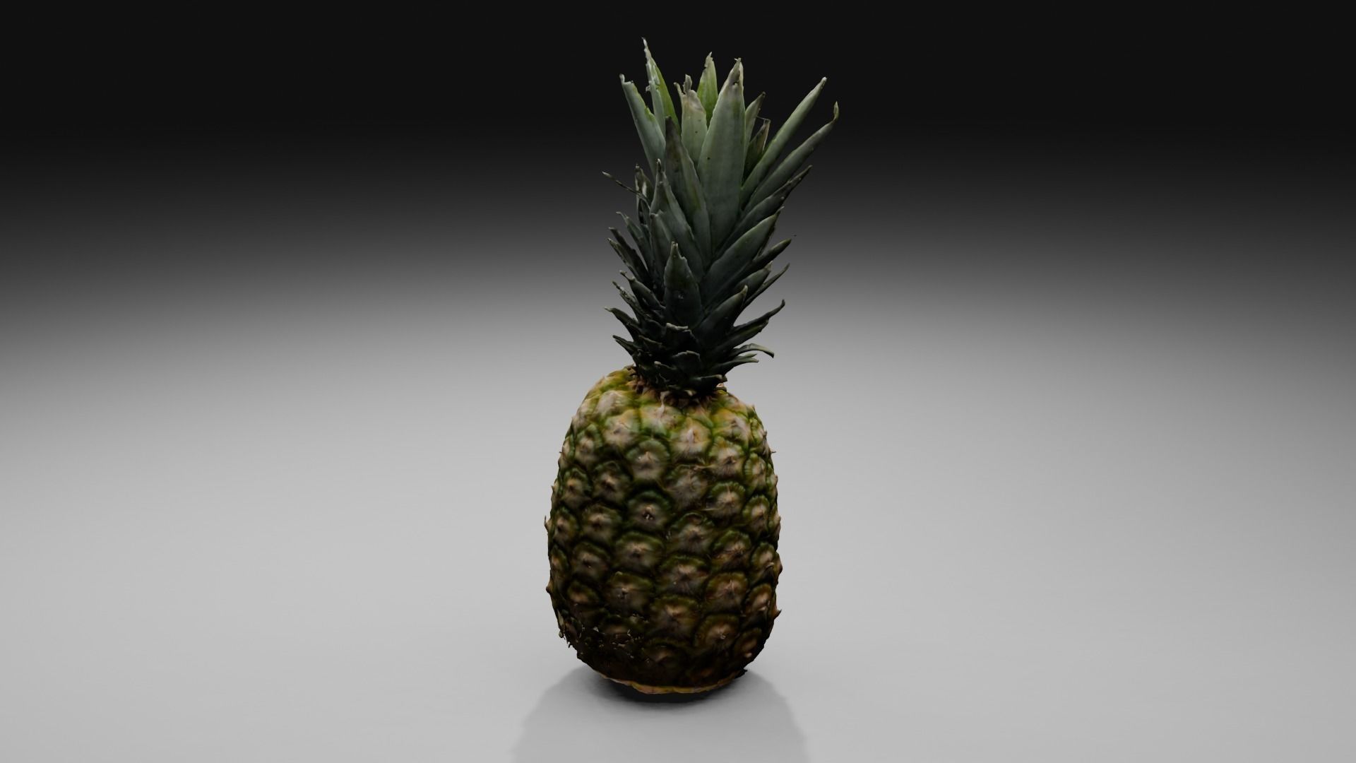 Pineapple Low-poly 3D model_42