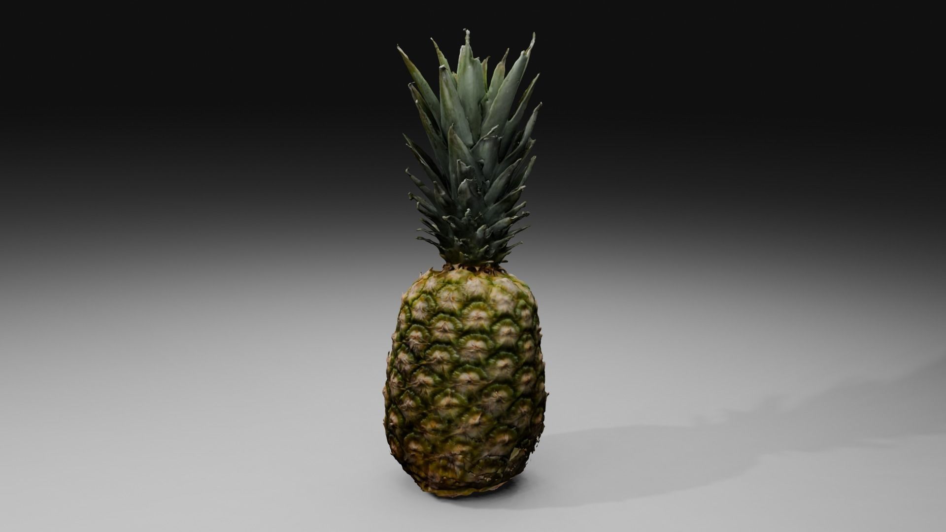 Pineapple Low-poly 3D model_35