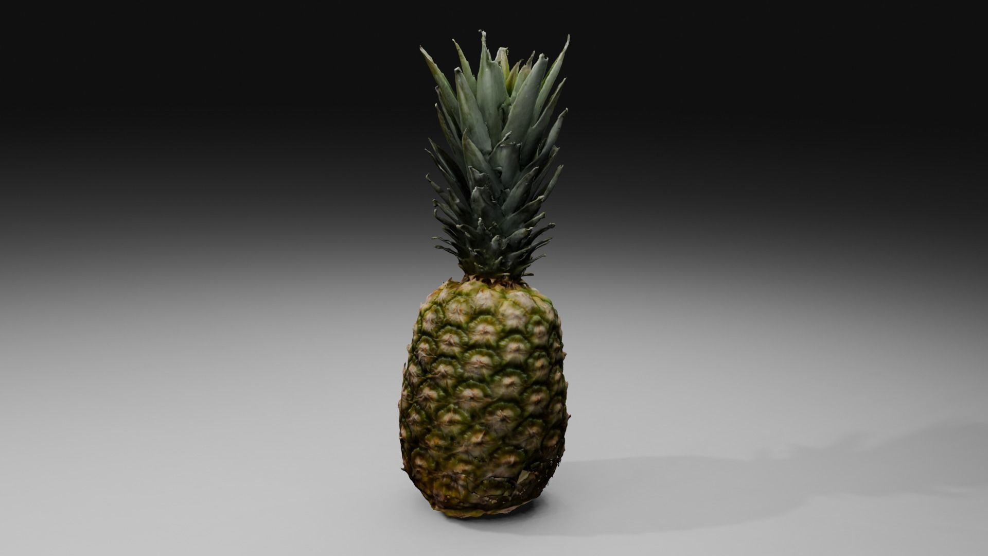 Pineapple Low-poly 3D model_36