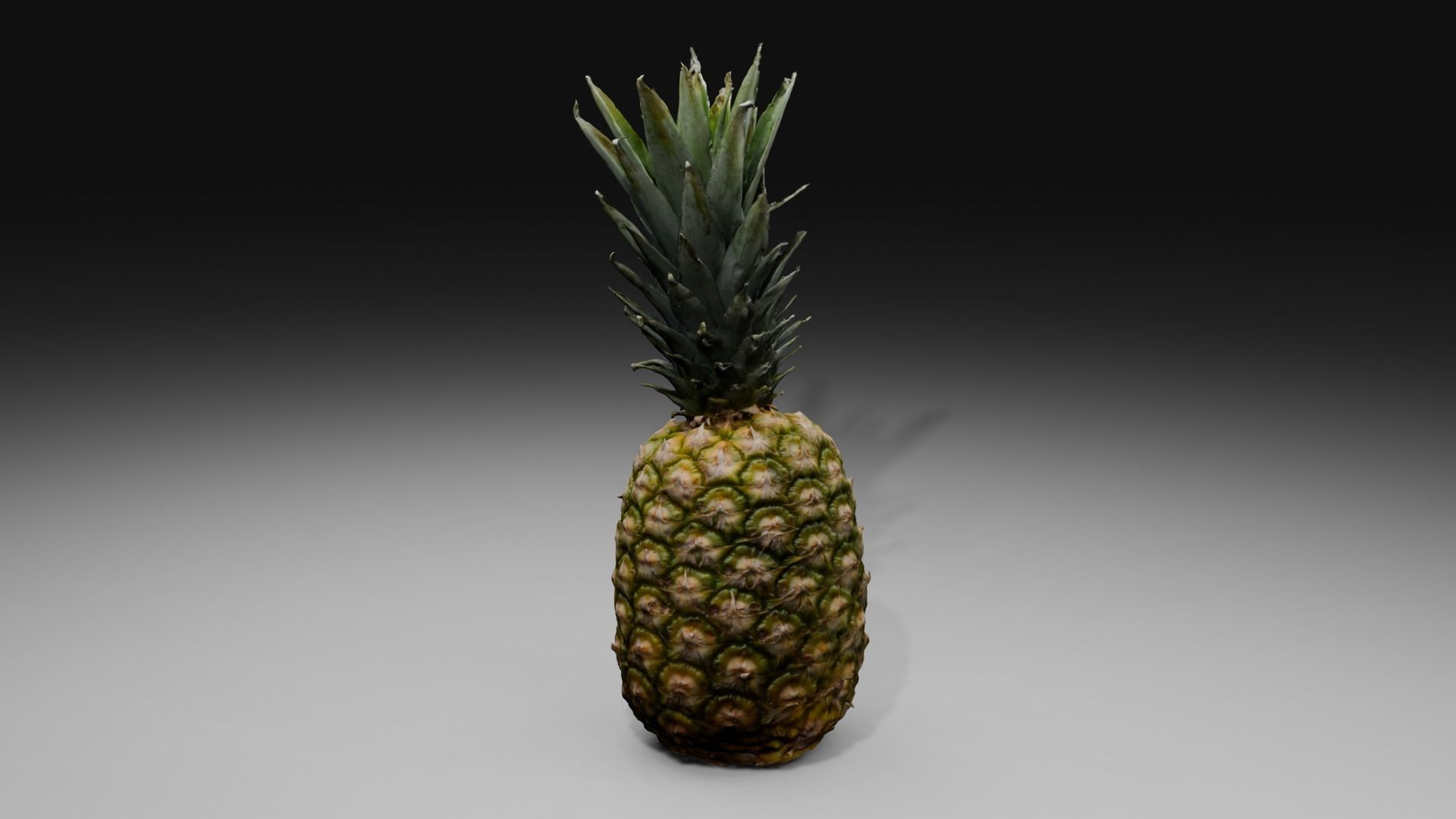 Pineapple Low-poly 3D model_28