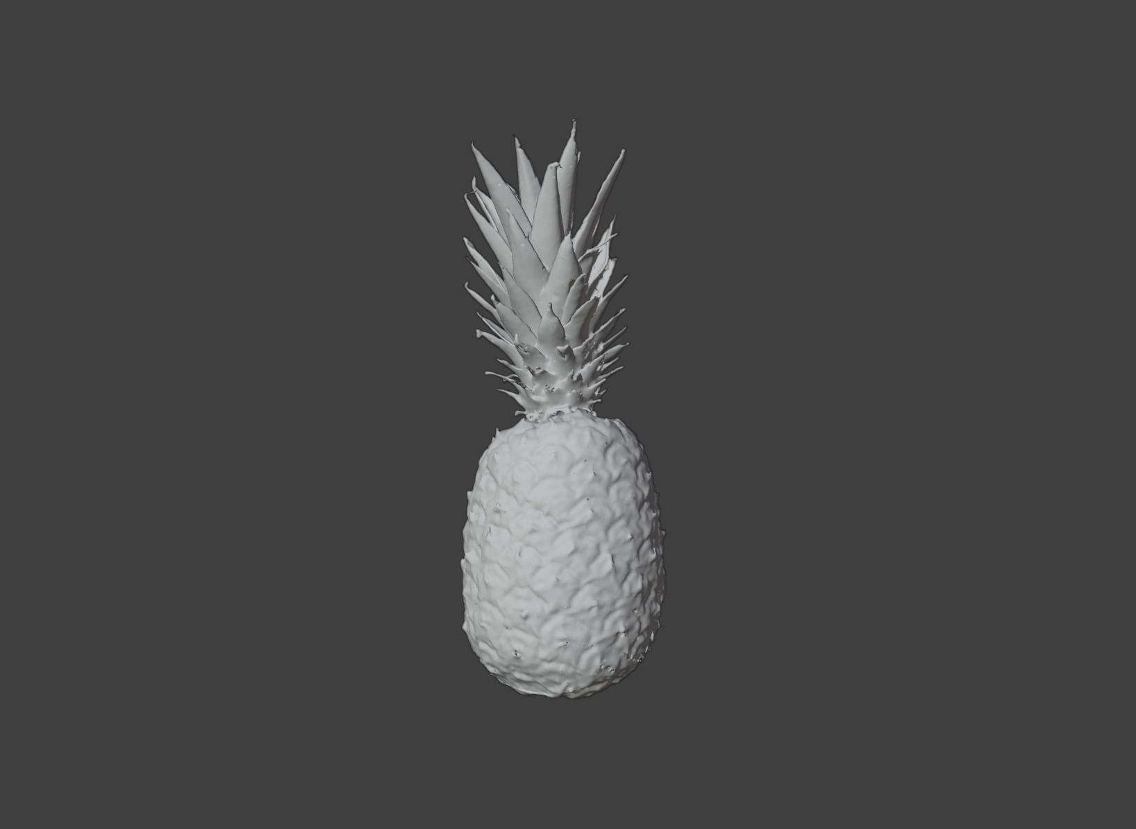 Pineapple Low-poly 3D model_2