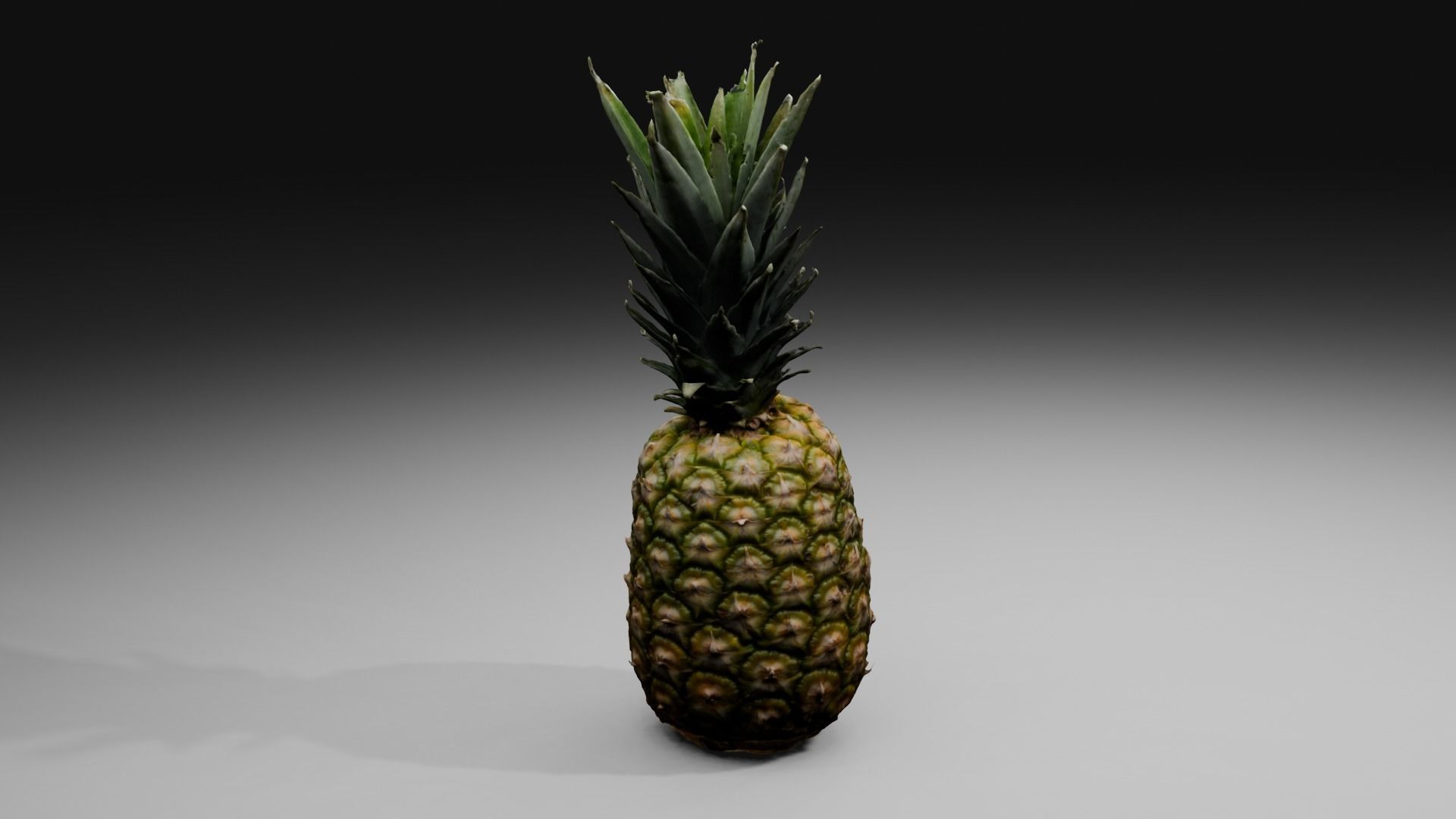 Pineapple Low-poly 3D model_18
