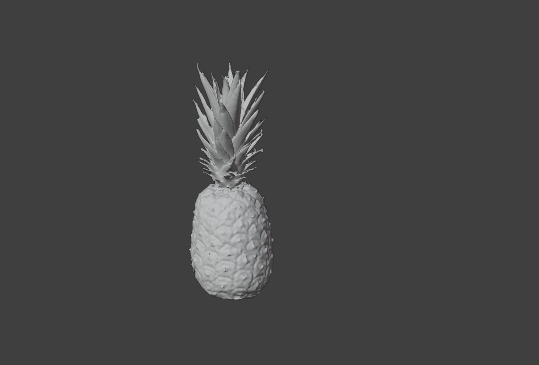 Pineapple Low-poly 3D model_5