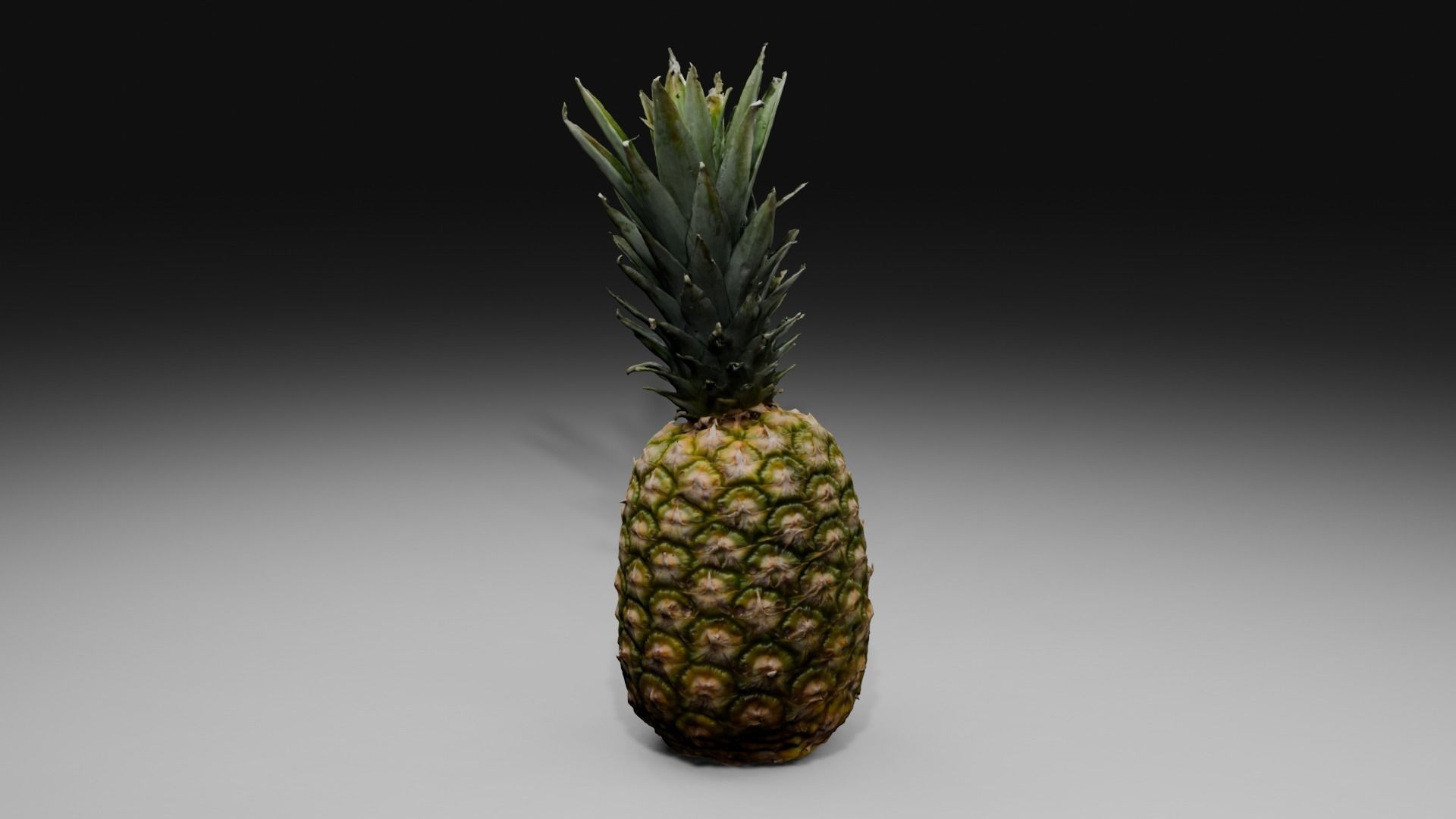 Pineapple Low-poly 3D model_27