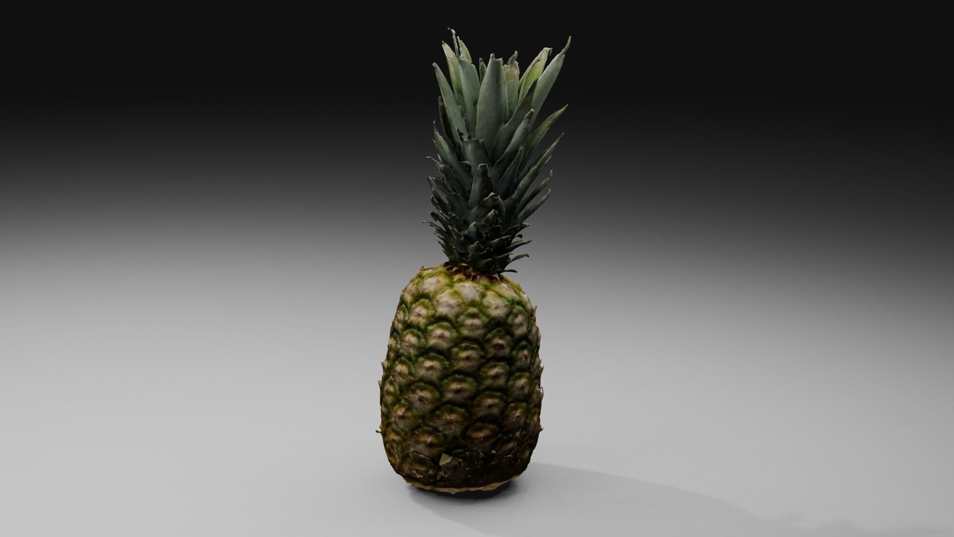 Pineapple Low-poly 3D model_30