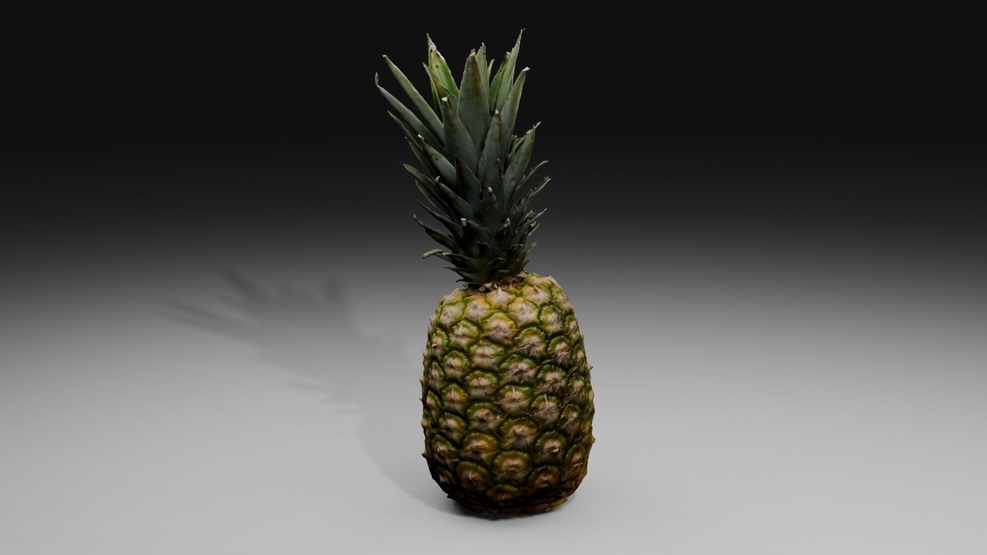 Pineapple Low-poly 3D model_25