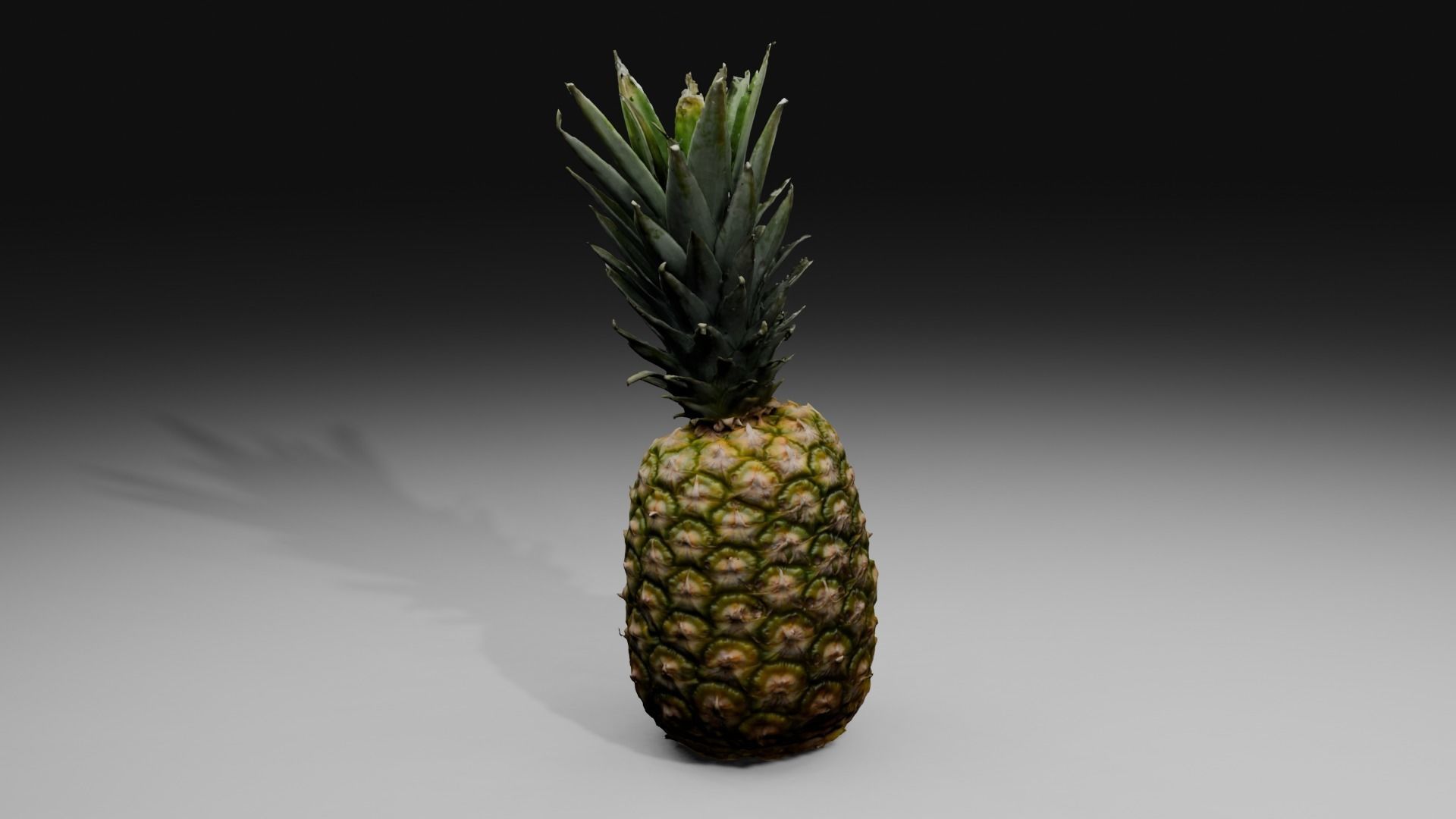 Pineapple Low-poly 3D model_24