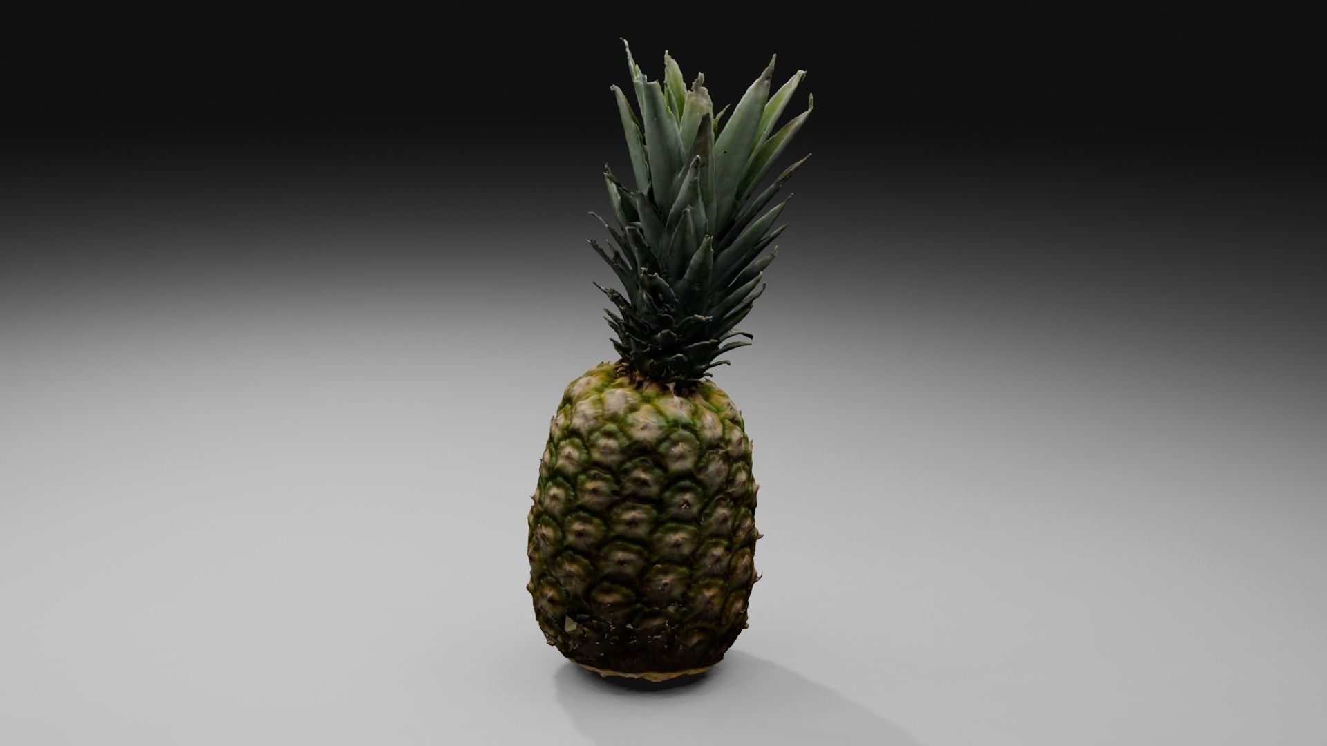 Pineapple Low-poly 3D model_39