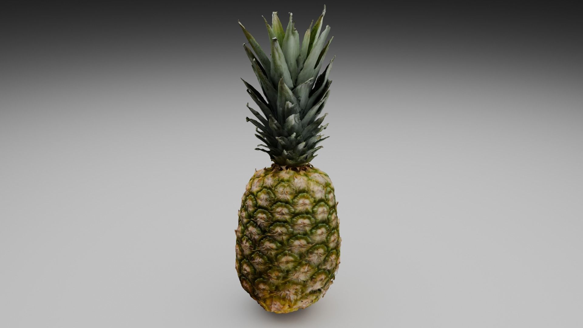 Pineapple Low-poly 3D model_1