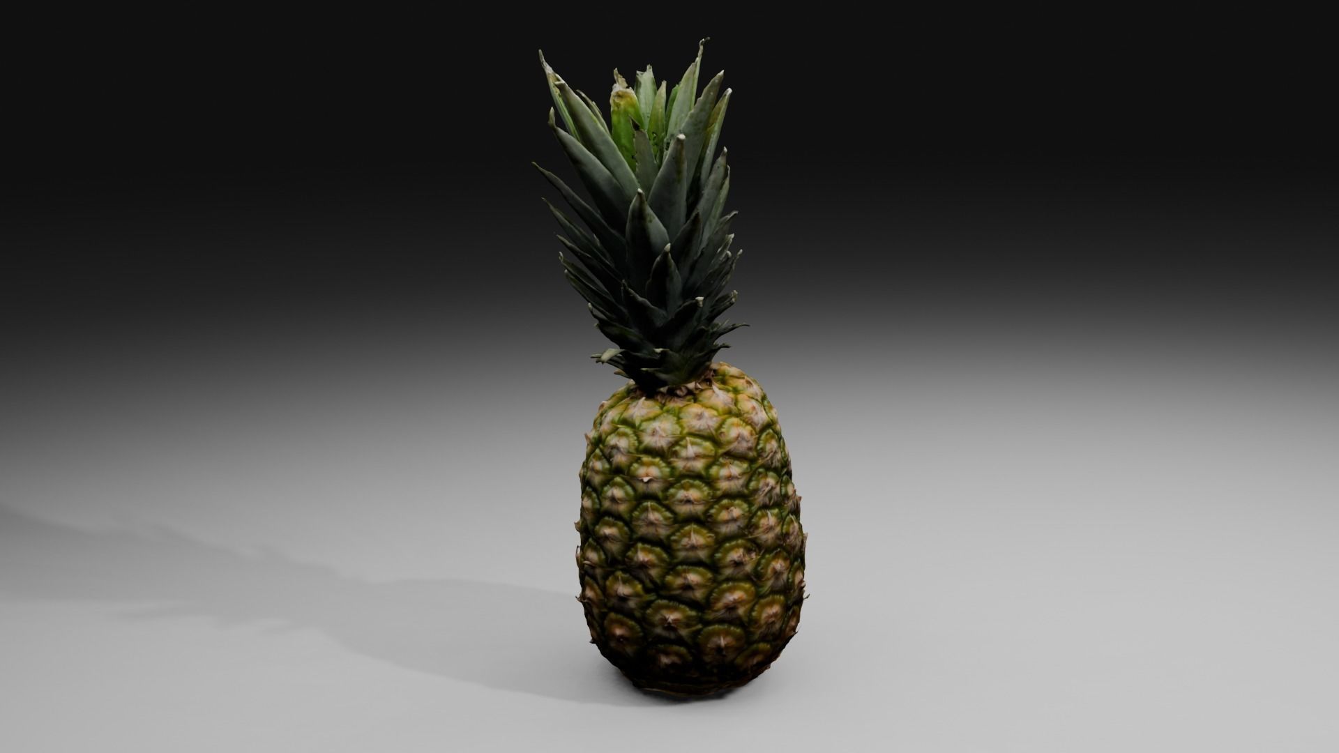 Pineapple Low-poly 3D model_21