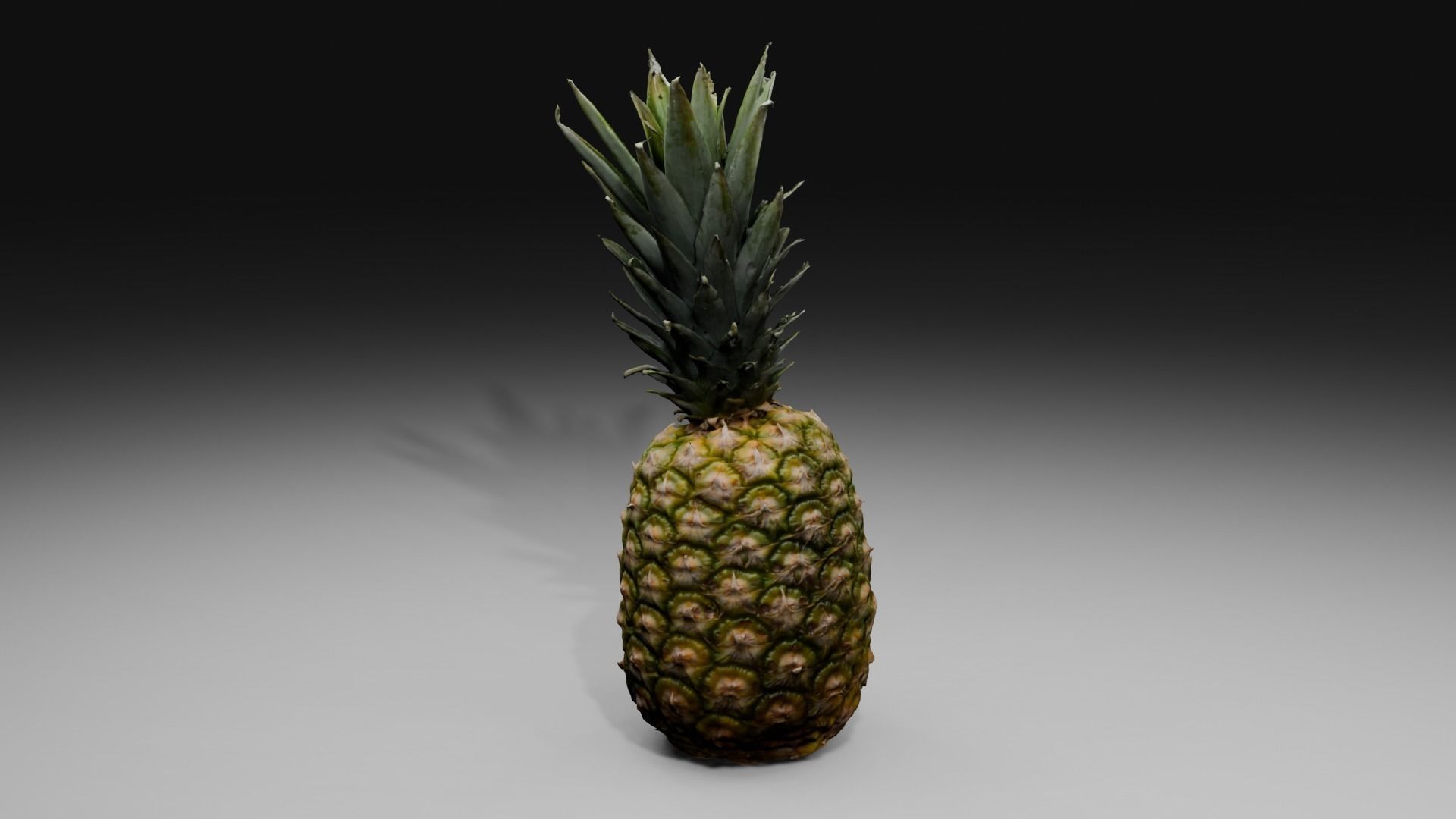 Pineapple Low-poly 3D model_26