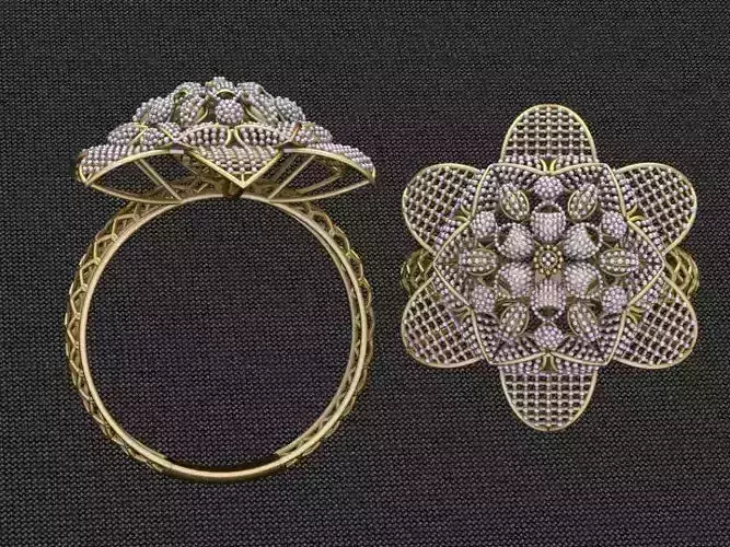 10 Kuwaiti design rings 3dm light weight 