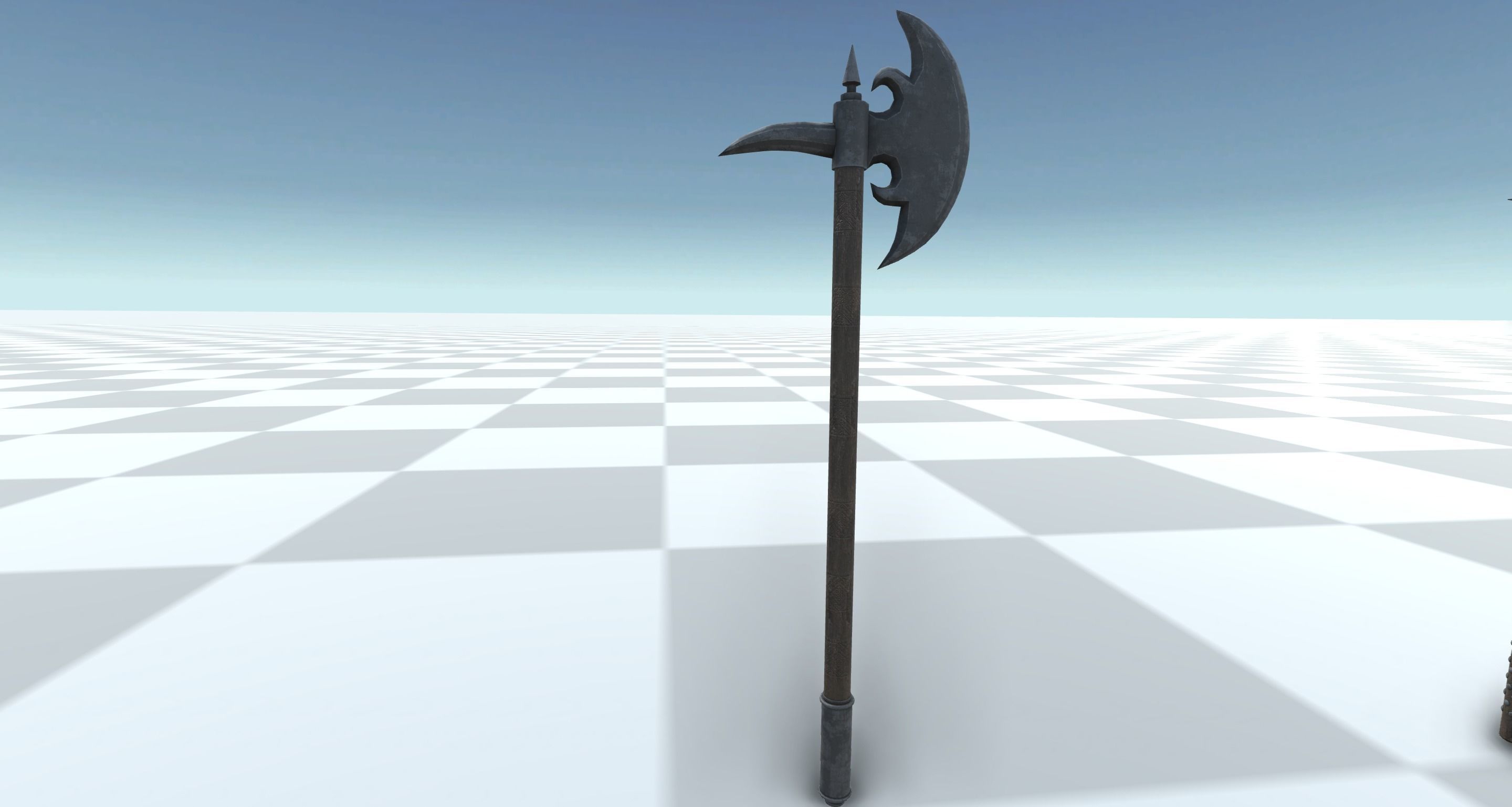 Medieval Axe Set 3D model_2