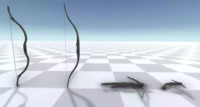 Medieval Bow and Crossbow Set