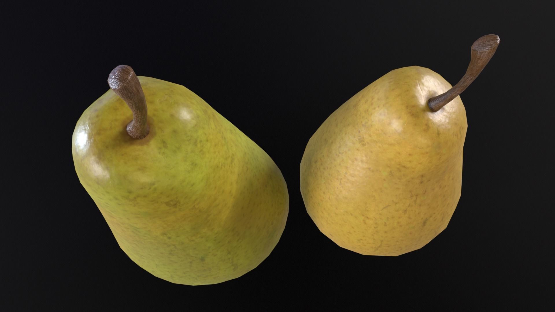 Pears Low-poly 3D model_20