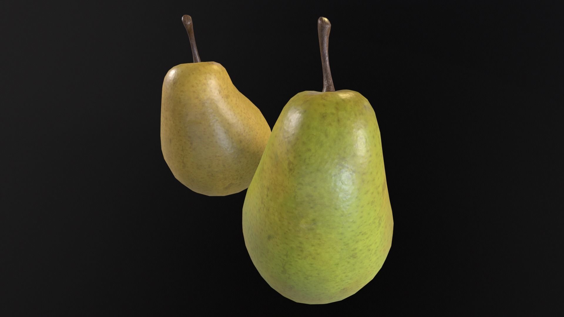 Pears Low-poly 3D model_18