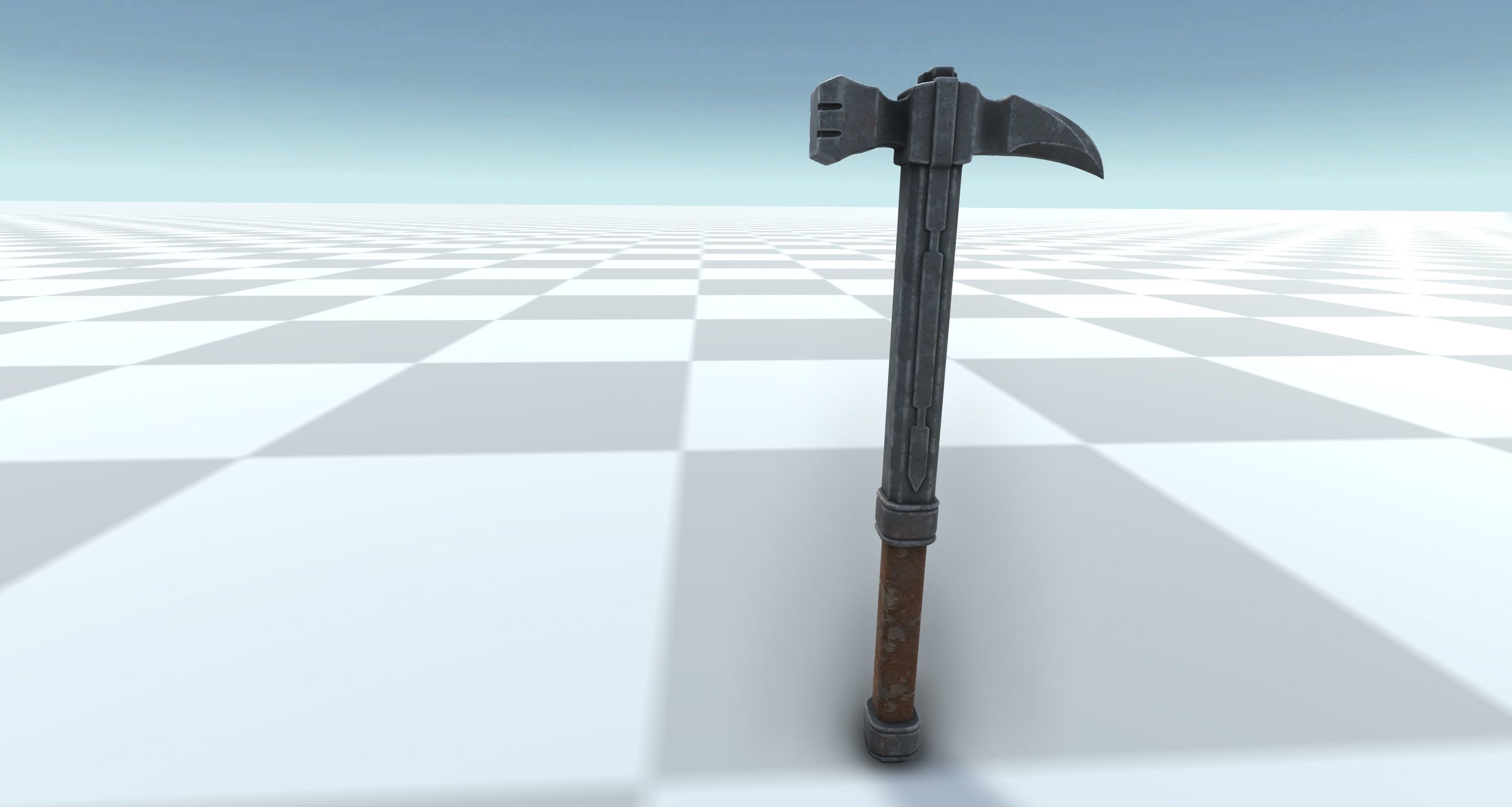 Medieval Battlehammer Set 3D model_4