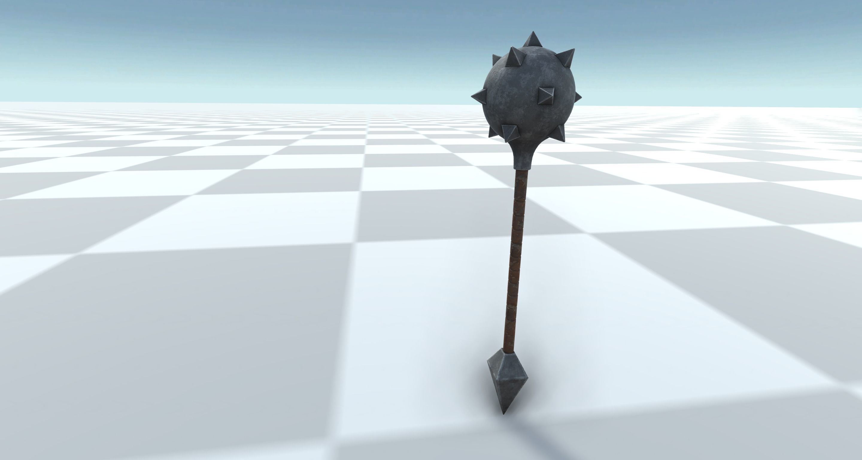 Medieval Battlehammer Set 3D model_3