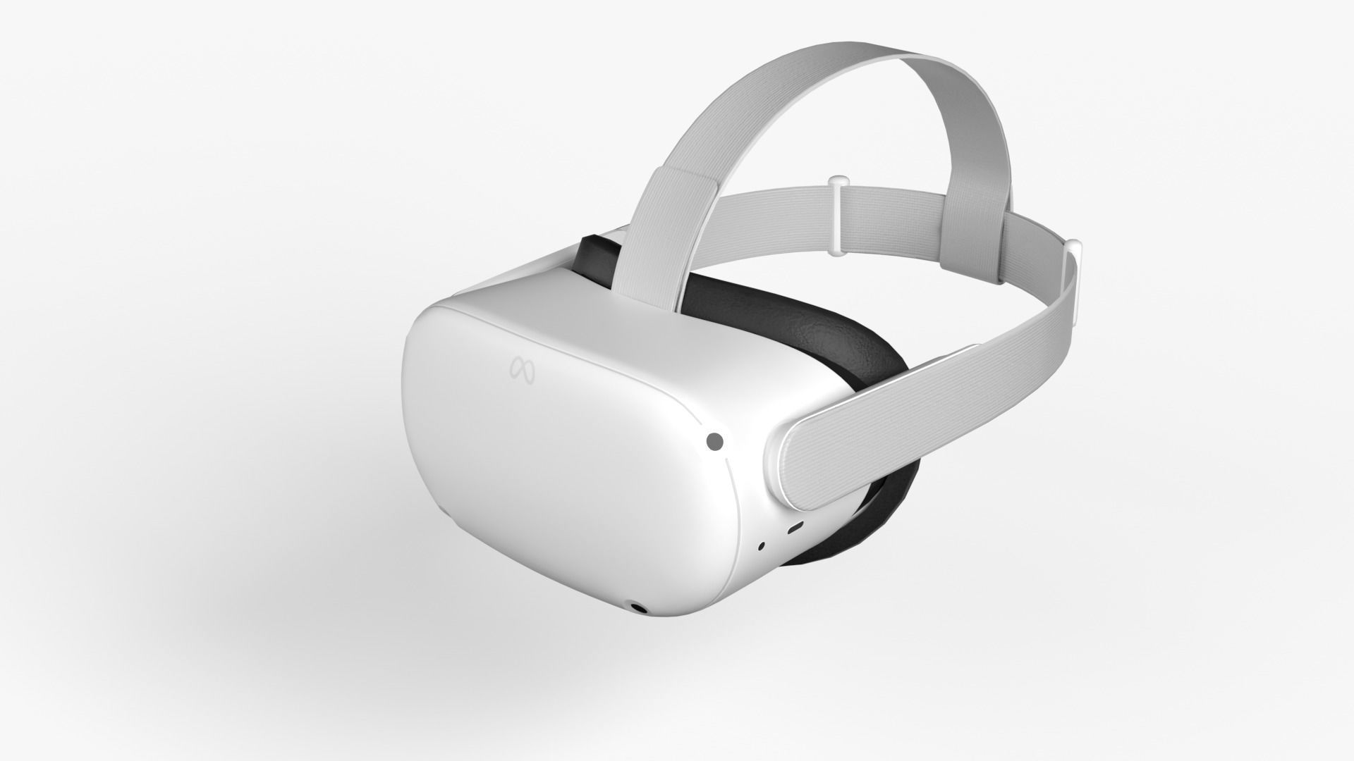 Meta Quest 2 with Meta Quest Touch controllers 3D model_2