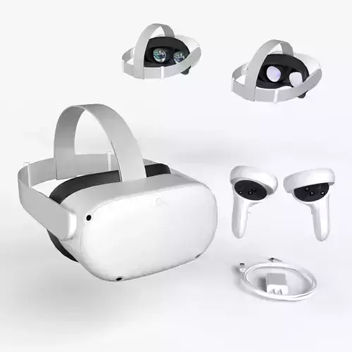 Meta Quest 2  with Meta Quest Touch controllers