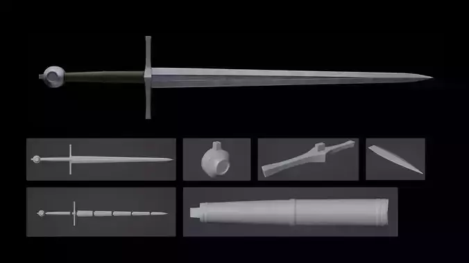 Elden Ring The Longsword 3D Print 3D print model
