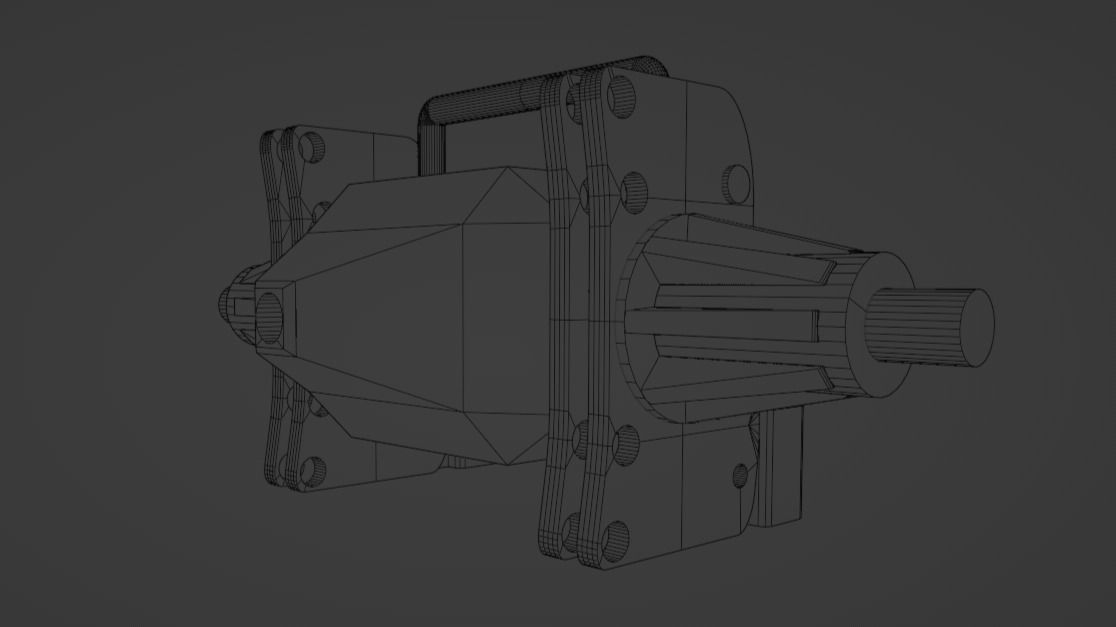 Scale 4 Link Fabricated Rear End Housing for Scale Models 3D print model_22