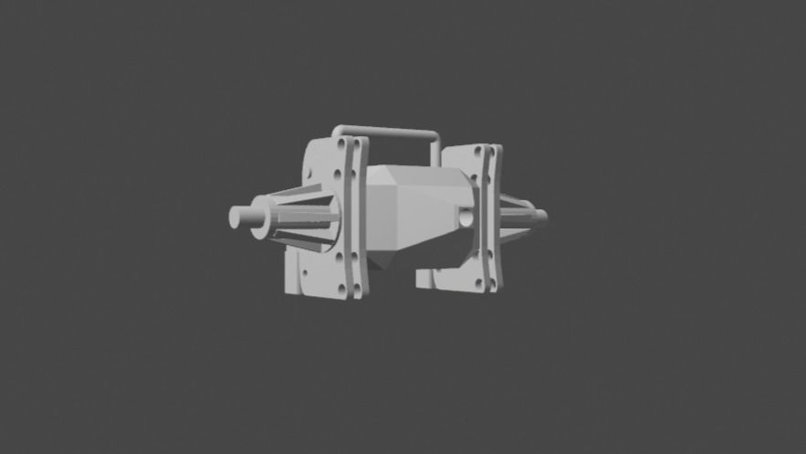 Scale 4 Link Fabricated Rear End Housing for Scale Models 3D print model_3