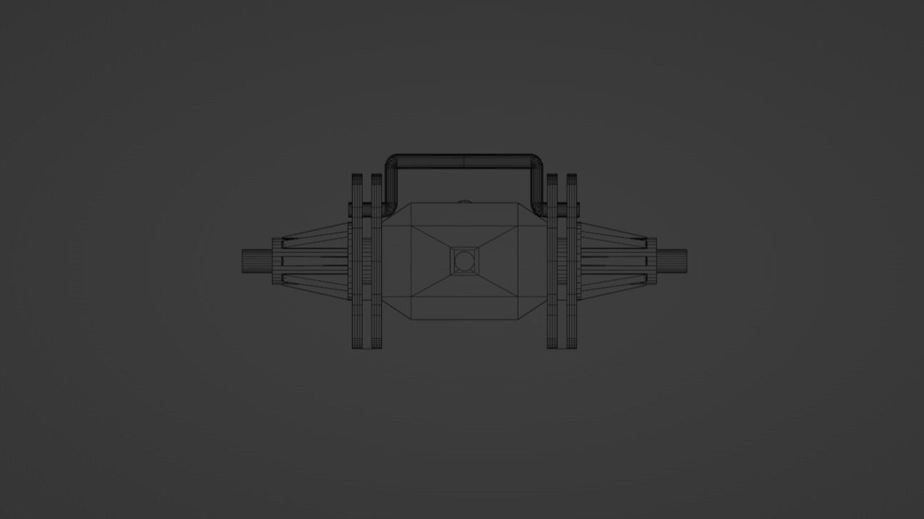 Scale 4 Link Fabricated Rear End Housing for Scale Models 3D print model_19