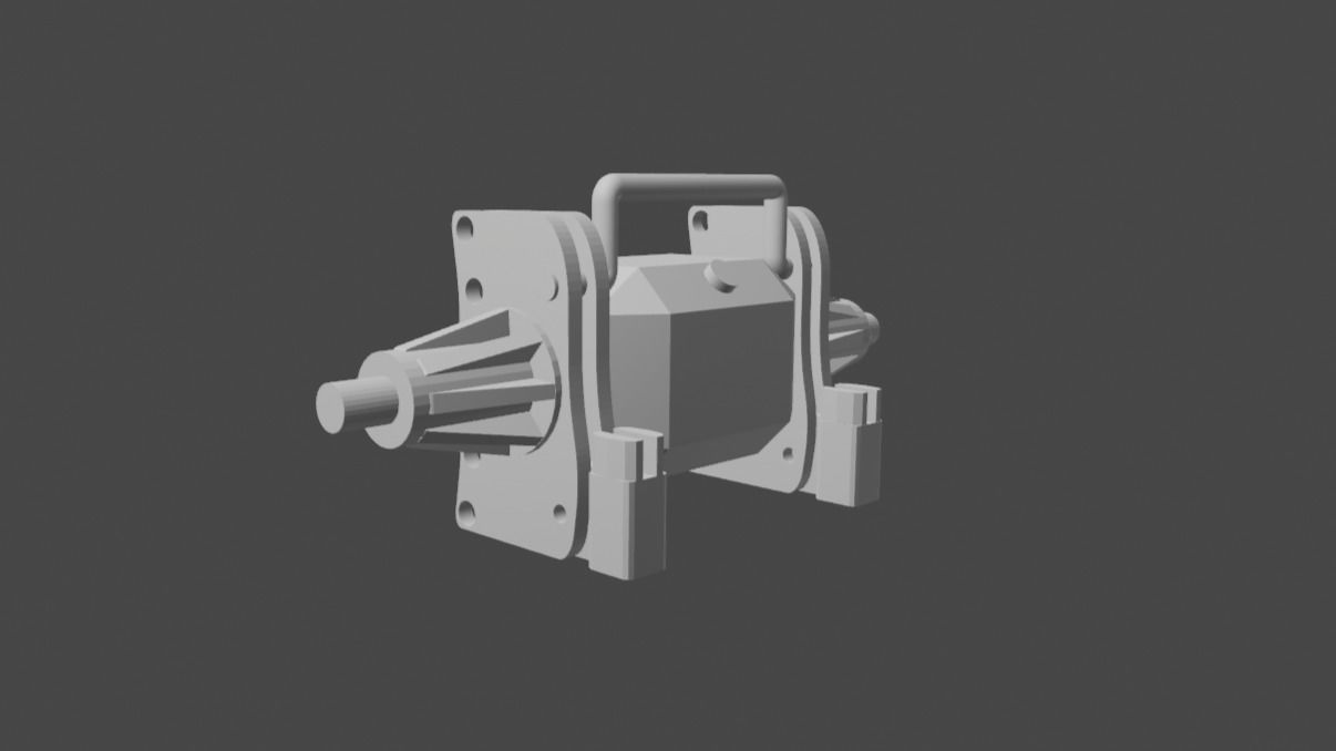 Scale 4 Link Fabricated Rear End Housing for Scale Models 3D print model_5