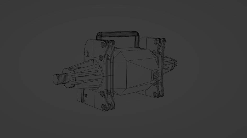 Scale 4 Link Fabricated Rear End Housing for Scale Models 3D print model_14