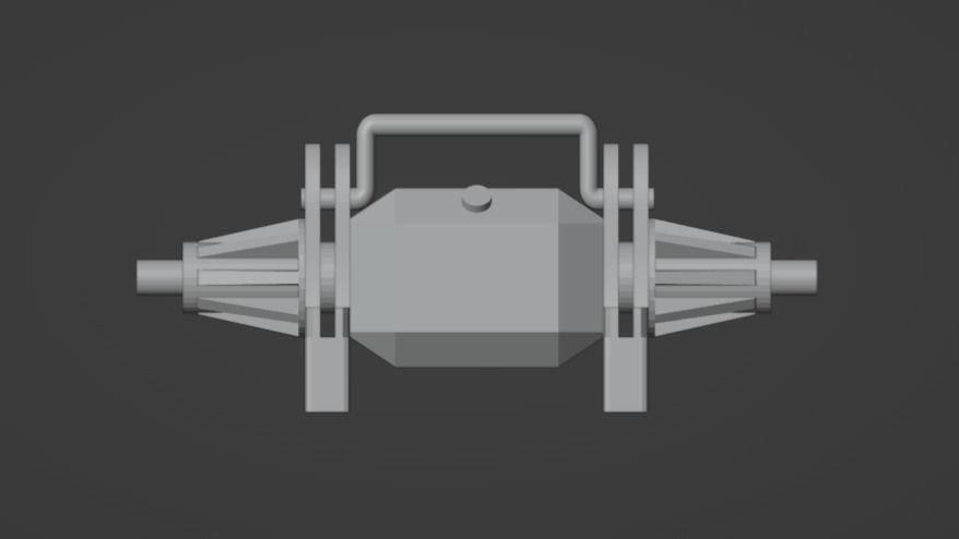 Scale 4 Link Fabricated Rear End Housing for Scale Models 3D print model_11