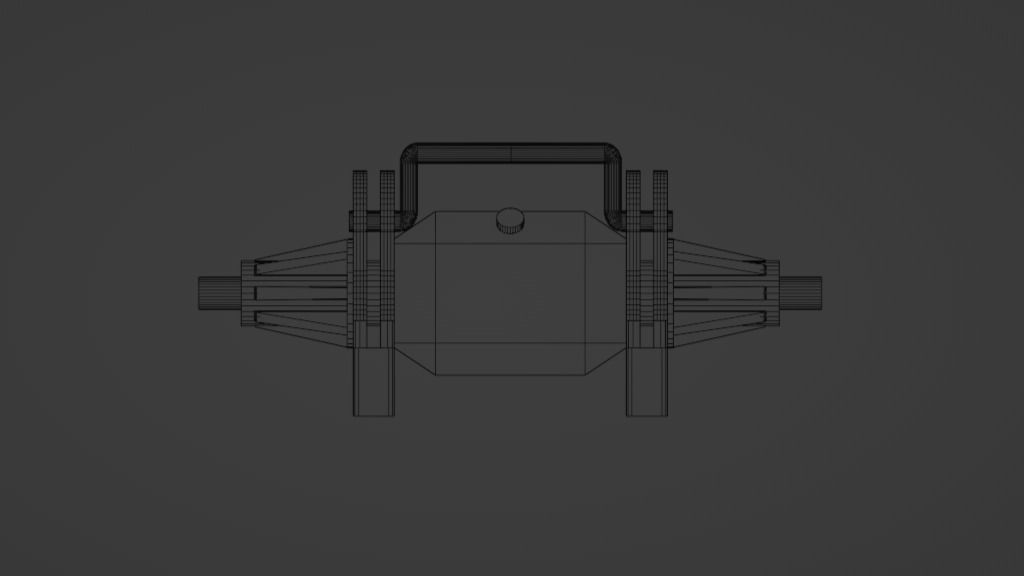 Scale 4 Link Fabricated Rear End Housing for Scale Models 3D print model_17