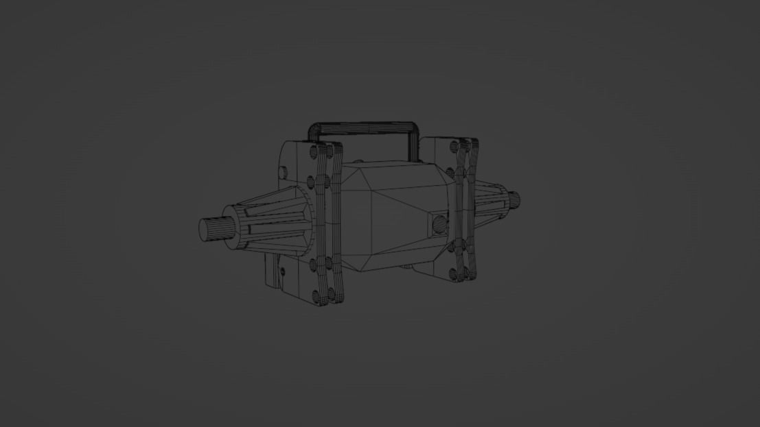Scale 4 Link Fabricated Rear End Housing for Scale Models 3D print model_20