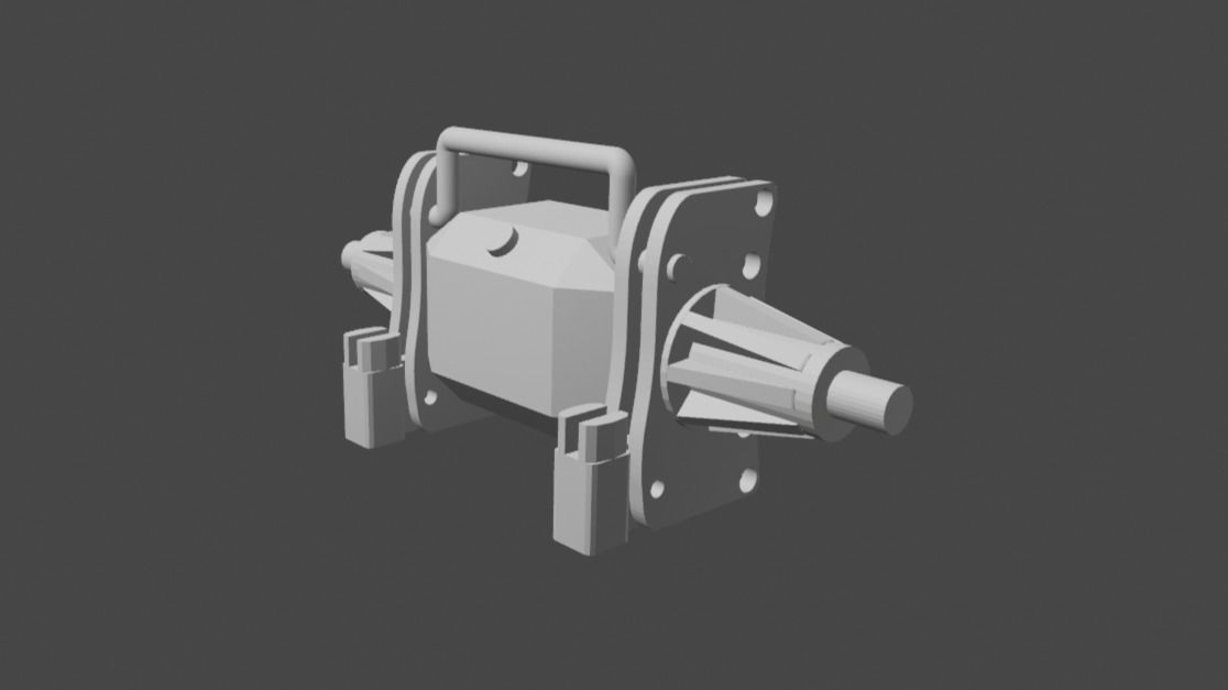 Scale 4 Link Fabricated Rear End Housing for Scale Models 3D print model_6